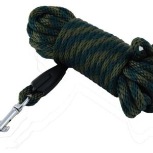 Farbiarska šnúra popruhová - guľatá 12m (zelená / hnedá farba) ZUBÍČEK Poľovnícke potreby