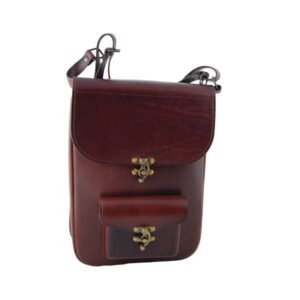 Lesnícká brašňa hovädzina s kapsou hnedá ZUBÍČEK Poľovnícke potreby