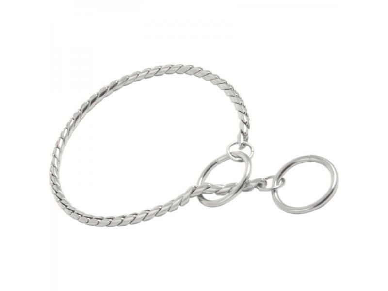 Obojok retiazkový DeLuxe strieborný