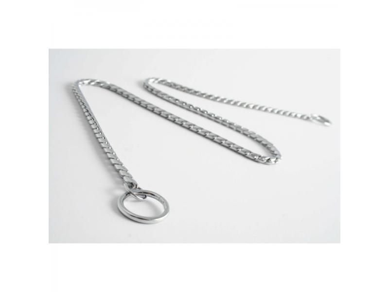 Obojok retiazkový DeLuxe strieborný