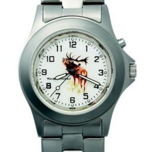 Poľovnícke hodinky nerezový remienok/jeleň zo zadu Greiner Poľovnícke potreby