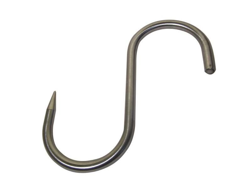 S-Hák nerezová oceľ na zver 8 x 160 mm Mannser Poľovnícke potreby