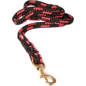 Vodítko duté lano mosazná spona 12 mm x 150 cm červené Dogtrace Poľovnícke potreby